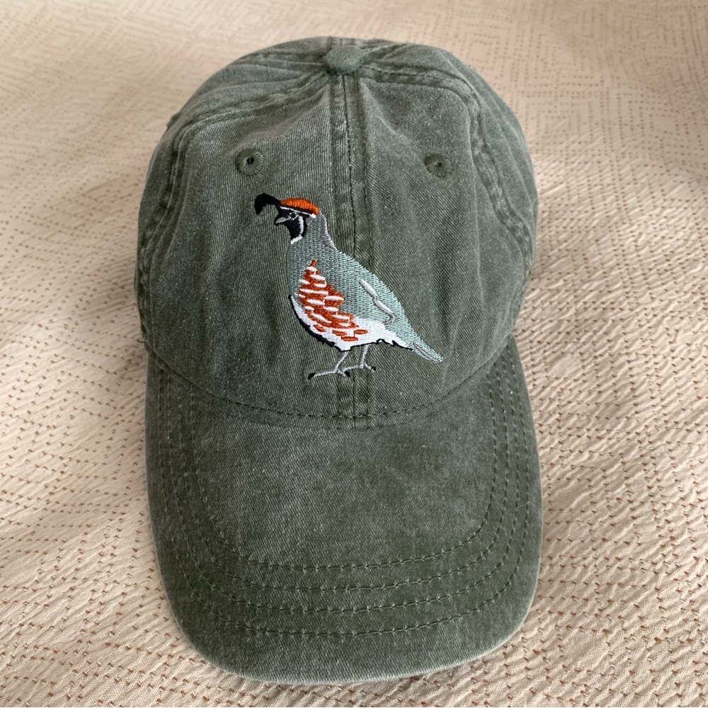 Quail Embroidered Baseball Hat NWOT